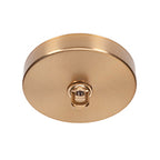 Atlas Nine Light Chandelier in New Age Brass with 4" Smoke Bubble Shade