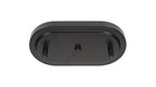 Atlas Three Light Bar in Matte Black with 13" Chrome Double Bubble Metal Shades Shade