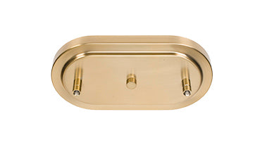 Atlas Three Light Bar in New Age Brass with 16" Smoke Bubble Shade
