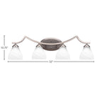 Zilo Four Light Bath Bar in Graphite with 6.25" White Marble Shade