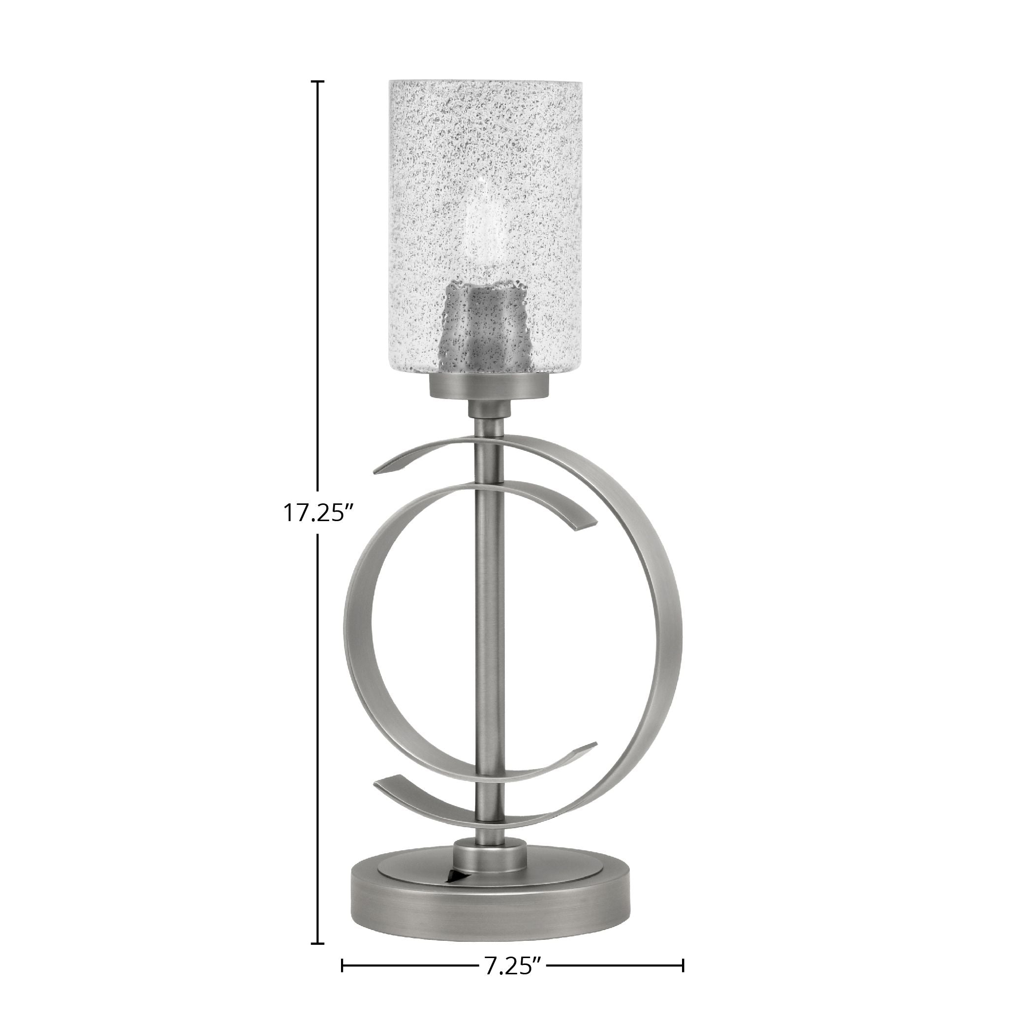 Accent Lamps One Light Accent Lamp in Graphite with 4" Smoke Bubble Shade
