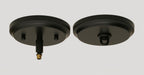 Zilo One Light Mini Pendant in Matte Black with 5.5" Black Fusion Shade