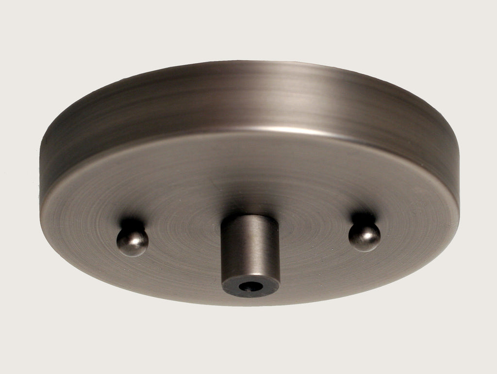 Apollo One Light Mini Pendant in Graphite with 5" Square Pewter Art Glass Shade