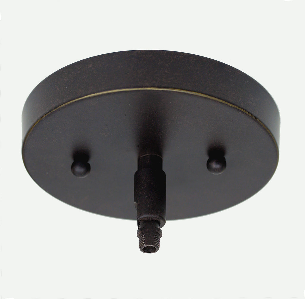Apollo One Light Mini Pendant in Dark Granite with 5" Square Kiwi Green Crystal Shade