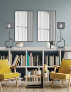Sandia One Light Accent Lamp in Matte Black & Graphite with Smoke Textured Shade