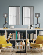 Sandia One Light Accent Lamp in Matte Black & New Age Brass with Smoke Textured Shade
