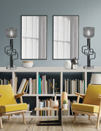 Sandia One Light Accent Lamp in Matte Black & Graphite with Smoke Textured Shade
