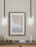 Sandia One Light Mini Pendant in Matte Black & Graphite with Clear Bubble Shade
