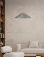 Sandia One Light Pendant in Matte Black & Graphite with Graphite Metal Shade Shade
