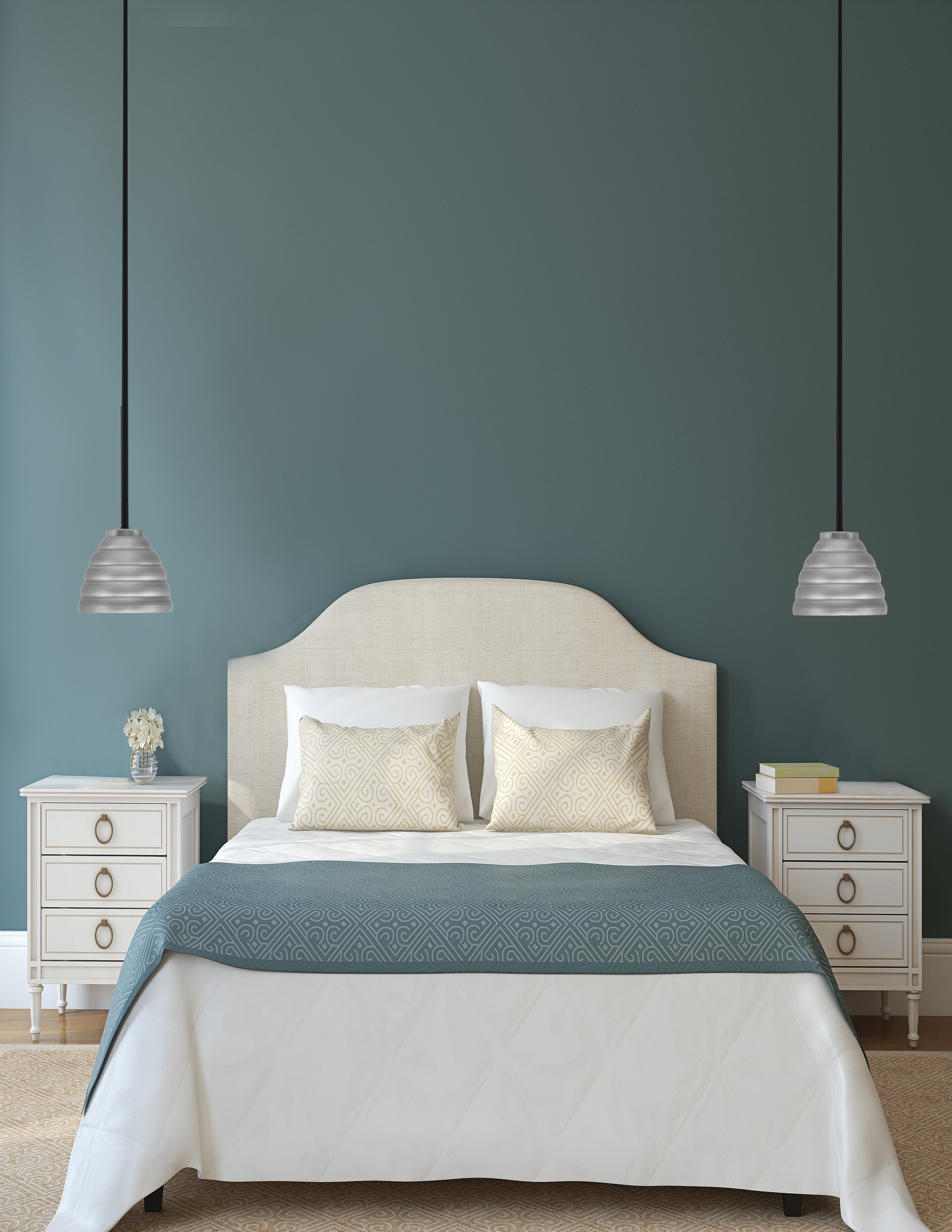 Sandia One Light Mini Pendant in Matte Black & Graphite with Graphite Metal Shade Shade