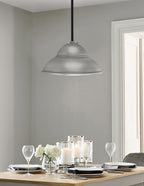 Sandia One Light Pendant in Matte Black & Graphite with Graphite Metal Shade Shade