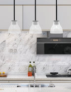 Sandia One Light Mini Pendant in Matte Black & Graphite with Clear Bubble Shade