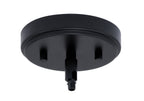 Sandia One Light Mini Pendant in Matte Black with Clear Bubble Shade