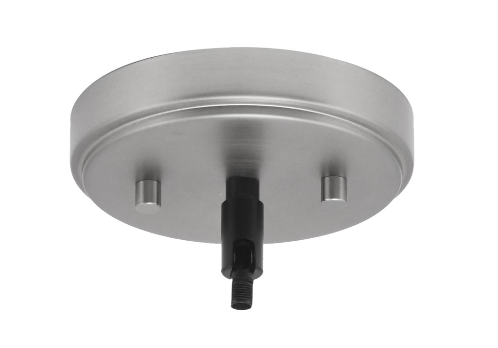 Sandia One Light Mini Pendant in Matte Black & Graphite with White Muslin Shade