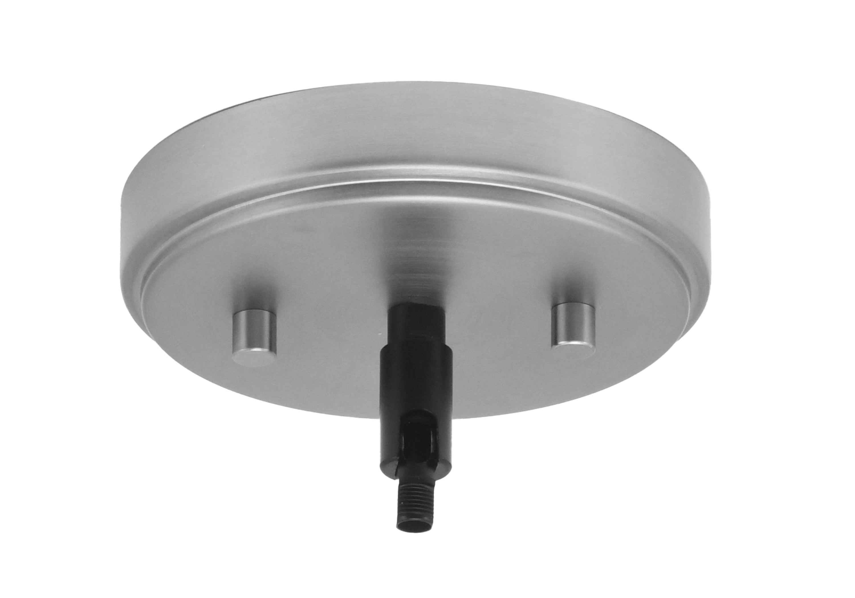 Sandia One Light Mini Pendant in Matte Black & Graphite with White Muslin Shade