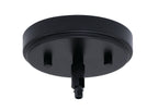 Sandia Six Light Chandelier in Matte Black with Clear Bubble Shade