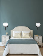 Sandia One Light Wall Sconce in Matte Black with White Marble Shade