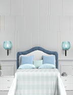 Sandia One Light Wall Sconce in Matte Black & Graphite with Turquoise Textured Shade