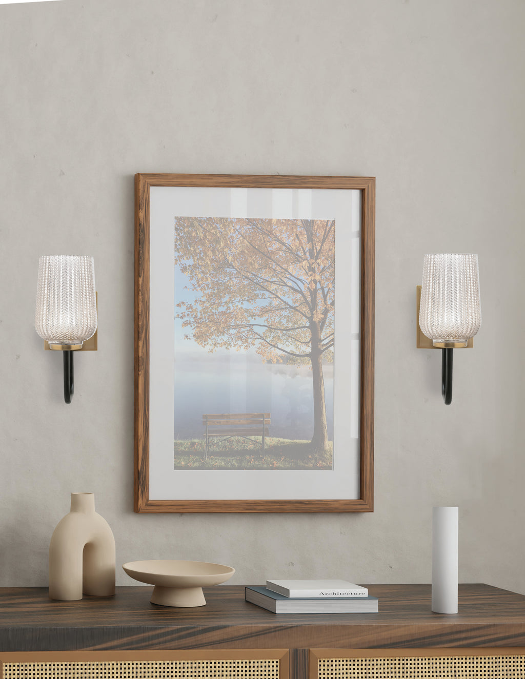 Sandia One Light Wall Sconce in Matte Black & New Age Brass with Silver Textured Shade
