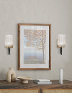 Sandia One Light Wall Sconce in Matte Black & New Age Brass with Silver Textured Shade