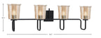 Toltec Lighting | 6224-MB-5033
