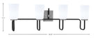 Toltec Lighting | 6224-MBGP-261
