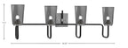 Toltec Lighting | 6224-MBGP-262