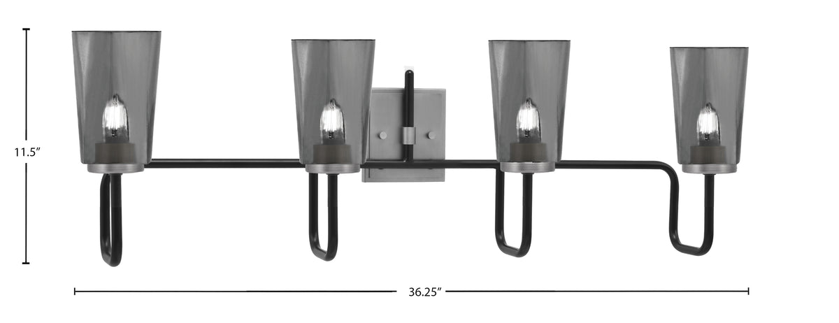 Toltec Lighting | 6224-MBGP-262