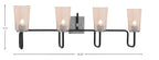 Toltec Lighting | 6224-MBGP-263