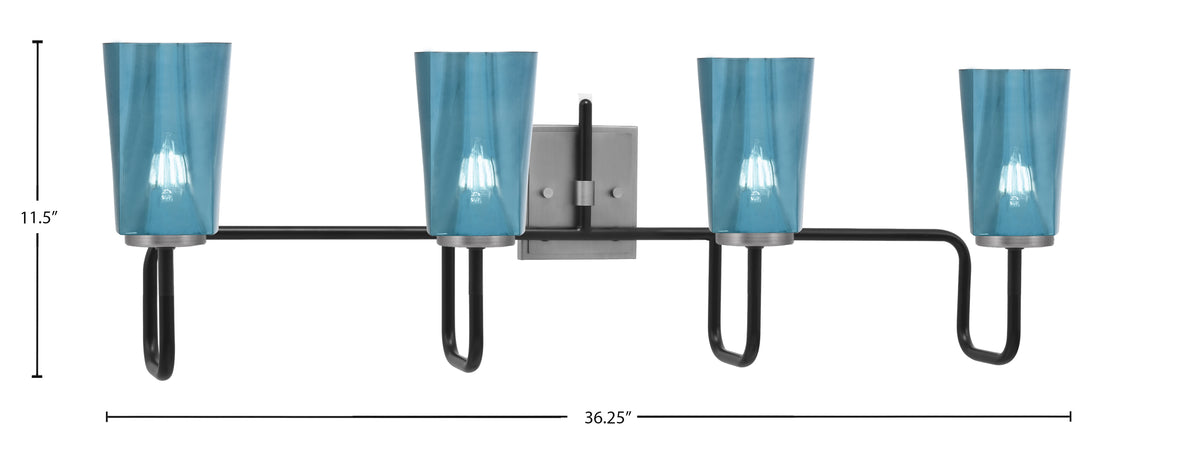 Toltec Lighting | 6224-MBGP-265