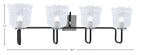 Toltec Lighting | 6224-MBGP-4230
