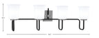 Toltec Lighting | 6224-MBGP-5031