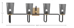 Toltec Lighting | 6224-MBNAB-262