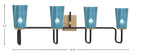 Toltec Lighting | 6224-MBNAB-265