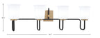 Toltec Lighting | 6224-MBNAB-5031