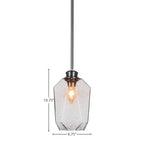 Rocklin One Light Pendant in Brushed Nickel with 6.25" Smoke Shade