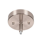 Carina One Light Pendant in Brushed Nickel with 11" Clear Ribbed Shade