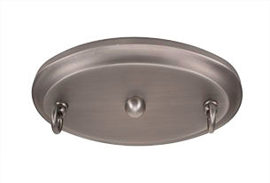 Square/Round Three Light Bar in Brushed Nickel with 16" Onyx Swirl Shade