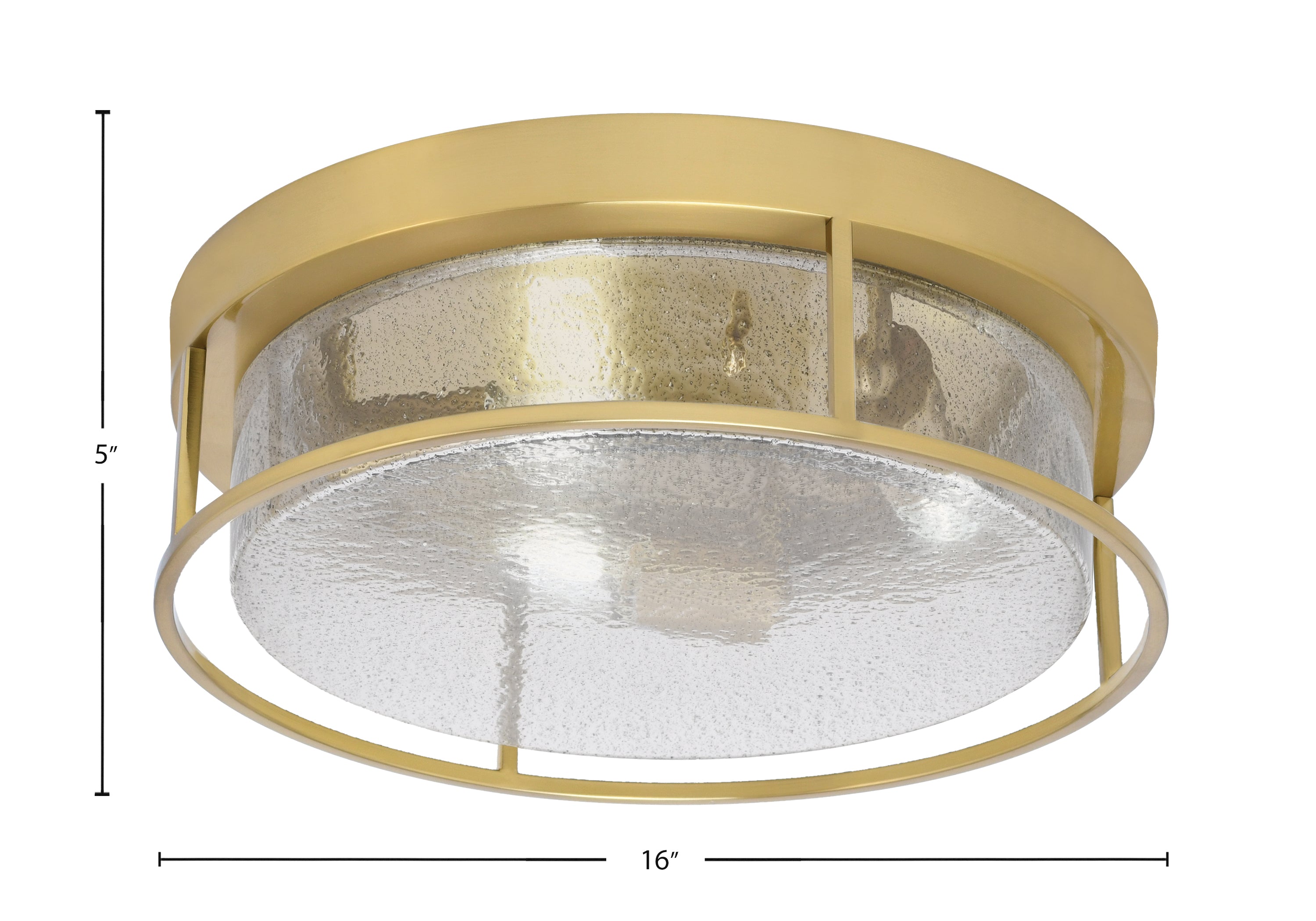 Flush Mounts Three Light Flush Mount in New Age Brass with Smoke Bubble Shade