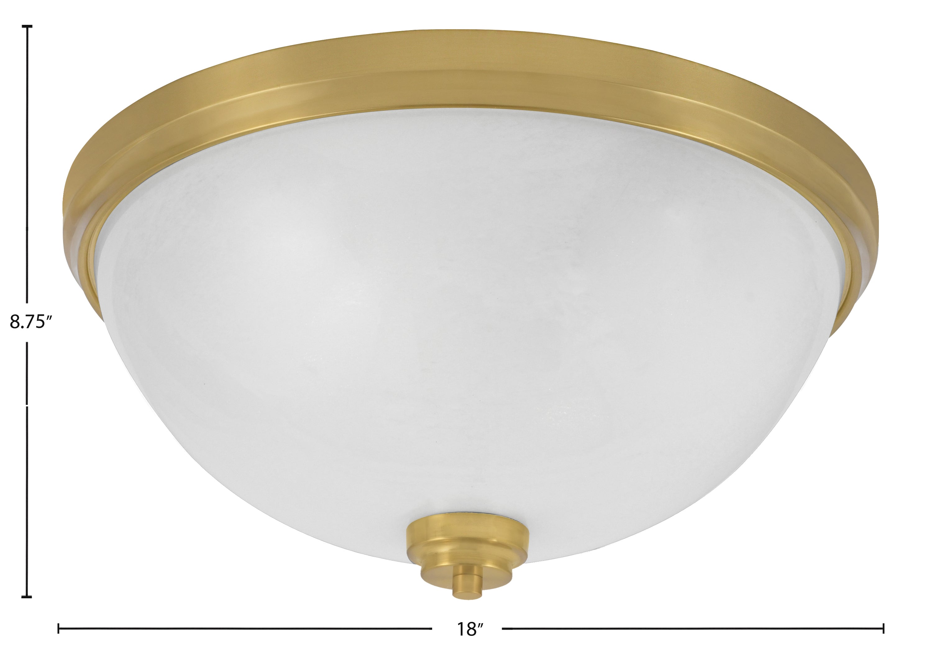 Flush Mounts Four Light Flush Mount in New Age Brass with White Marble Shade
