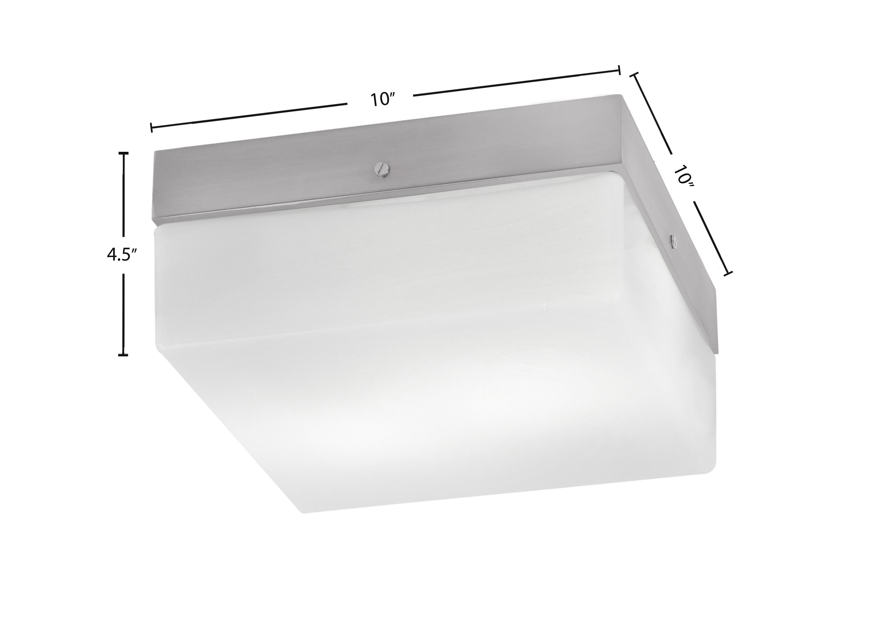 Flush Mounts Two Light Flush Mount in Brushed Nickel with White Marble Shade