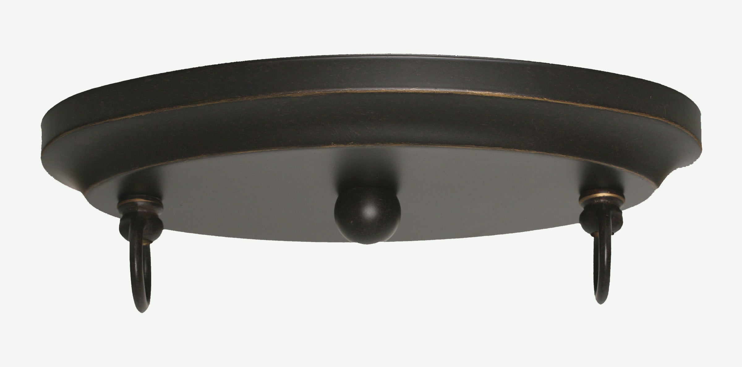 Bow Two Light Island Pendant in Dark Granite with Clear Bubble Shade