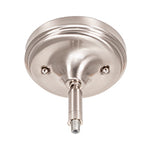 Capri One Light Pendant in Brushed Nickel with 13" Clear Bubble Shade