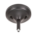 Capri One Light Pendant in Matte Black with 13" Clear Bubble Shade