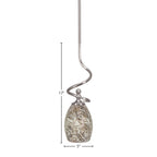 Capri One Light Mini Pendant in Brushed Nickel with 5" Natural Fusion Shade