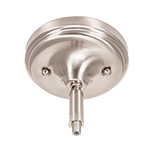 Capri One Light Mini Pendant in Brushed Nickel with 12" Teal Crystal Shade