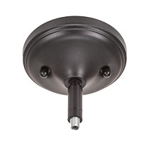 Capri One Light Mini Pendant in Matte Black with 5" Clear Ribbed Shade