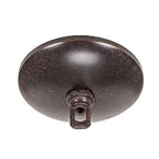 Capri Eight Light Chandelier in Dark Granite with 4" White Marble Shade