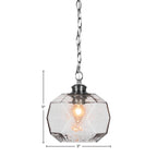 Rocklin One Light Pendant in Brushed Nickel with 8.75" Smoke Shade