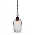 Rocklin One Light Pendant in Matte Black with 6.25" Smoke Shade